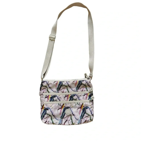 Kipling Handbags - Kipling Alvar Crossbody Purse Multicolored Purple Blue Medium size